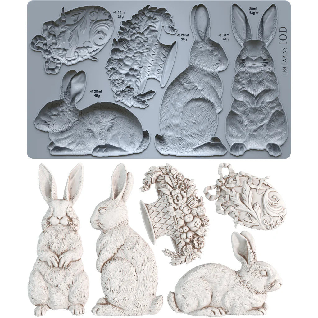 Les Lapins IOD Mould