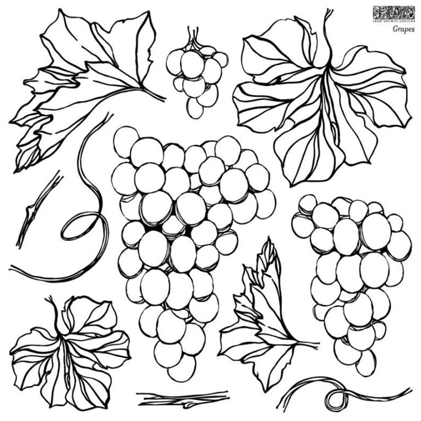 Grapes IOD Stamp