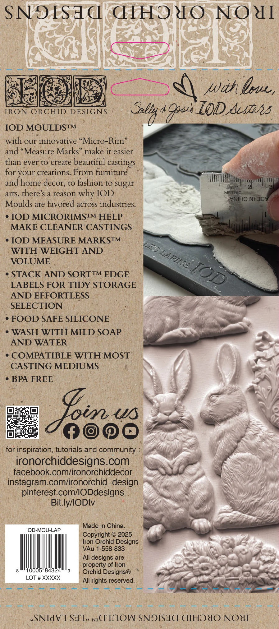 Les Lapins IOD Mould