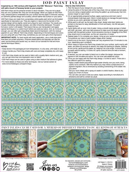 Morocco IOD Paint Inlay Pad