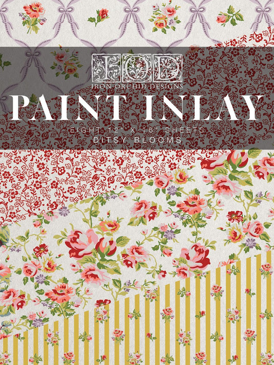 Ditsy Blooms IOD Inlay Pad