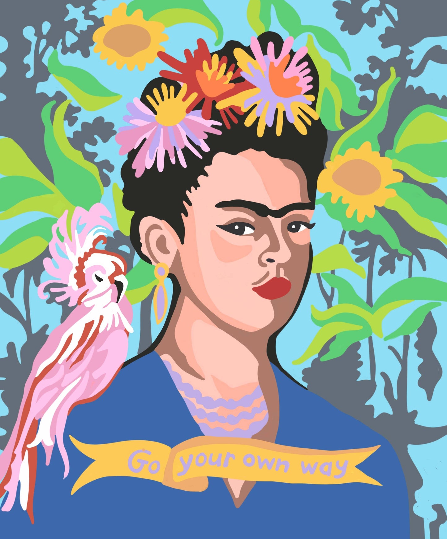 Ode to Frida Kahlo 8”x10” Print / Go Your Own Way