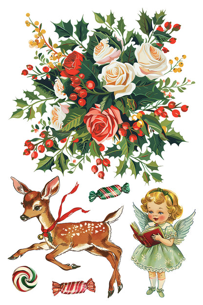 Kitschy Christmas IOD Transfer 8x12 Pad