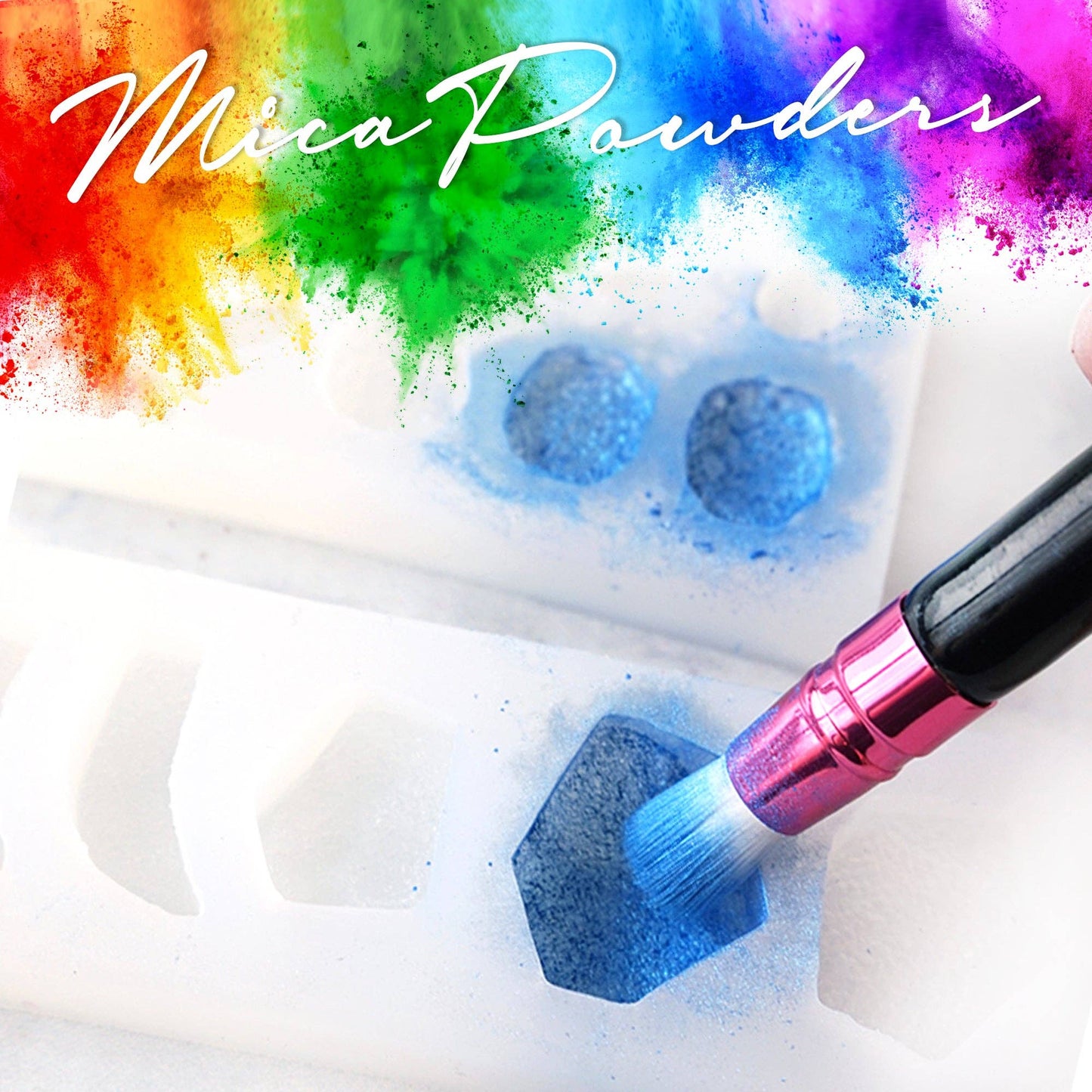 PIXISS Assorted Mica Powders - 30 Assorted Colors