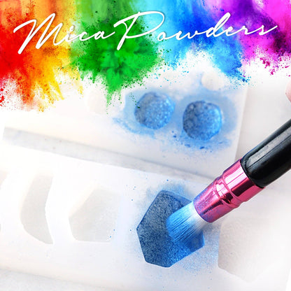 PIXISS Assorted Mica Powders - 30 Assorted Colors