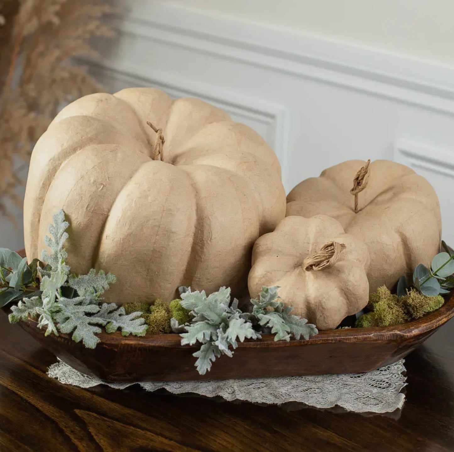 Paper Mache Pumpkins Set/3