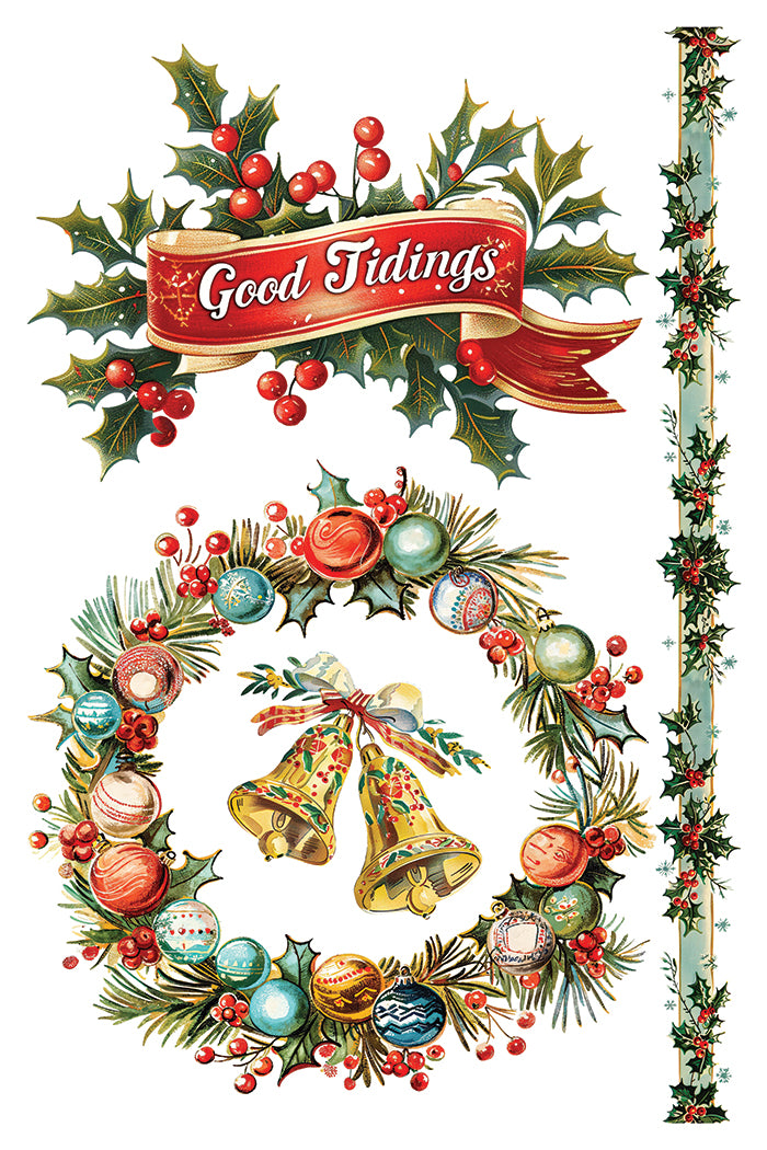 Kitschy Christmas IOD Transfer 8x12 Pad