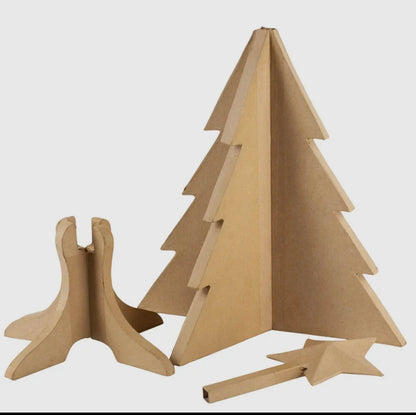 Paper Mache Foldable Tree with Box