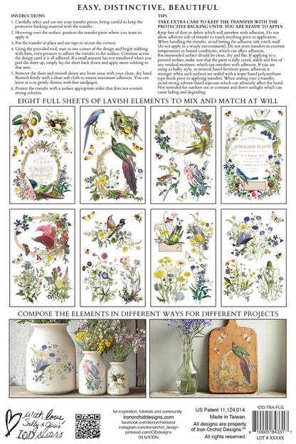 Flora Greco IOD Transfer 8x12 Pad