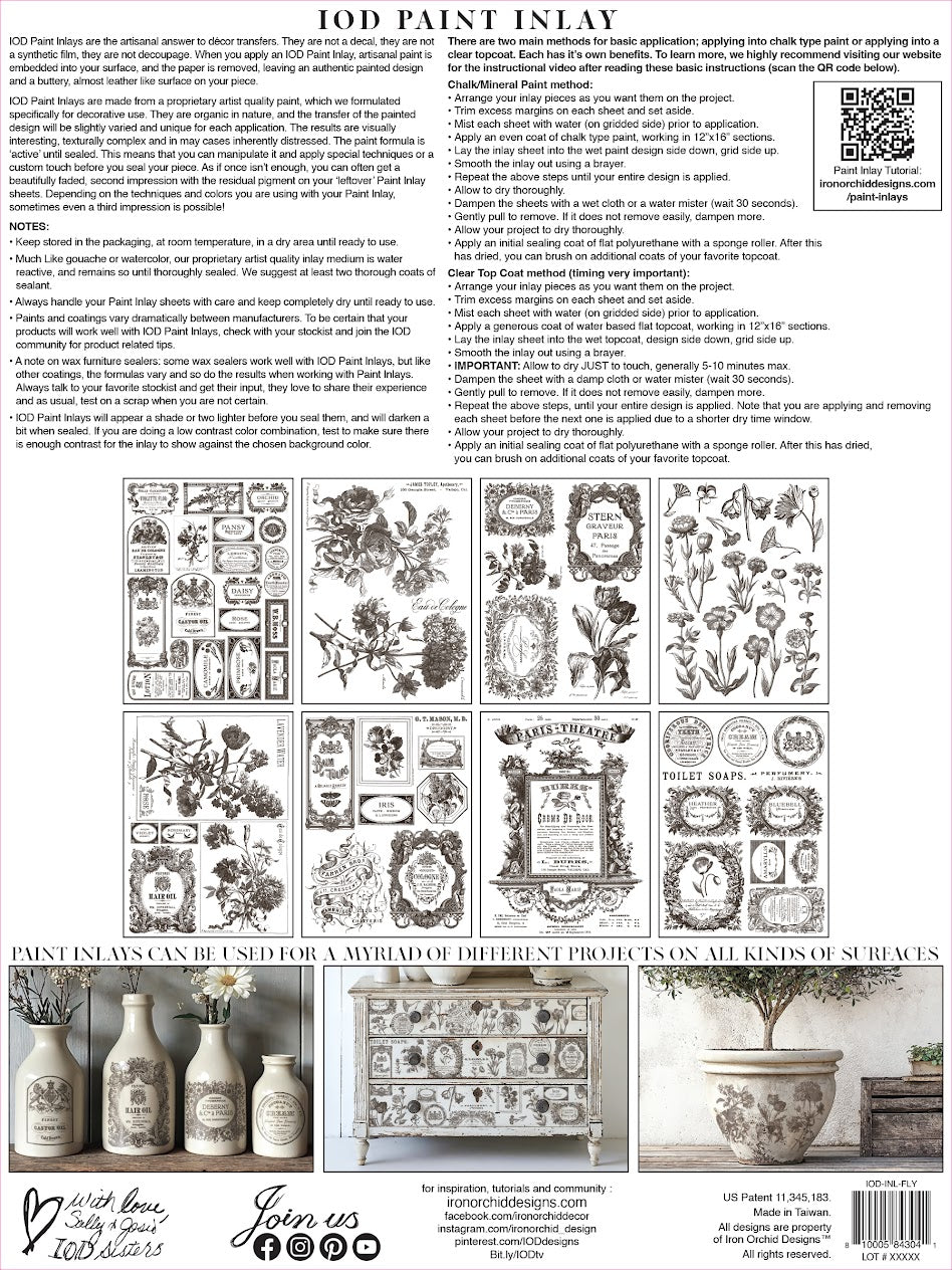 Floriography IOD Inlay Pad