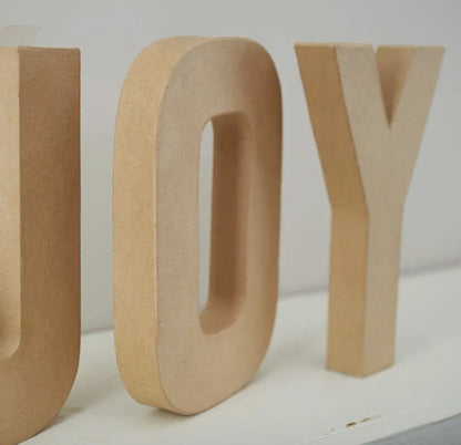 Paper Mache “JOY” Word Set