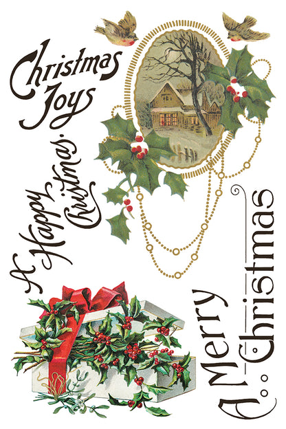 Christmas Joy IOD 8x12 Transfer Pad