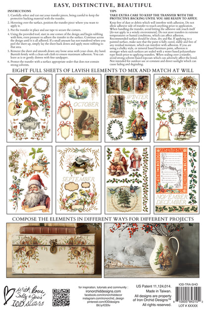 Santa’s Hollow IOD 8x12 Transfer Pad