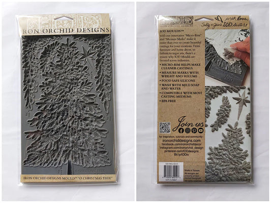 O Christmas Tree IOD Mould - Retired