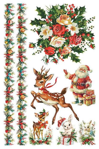 Kitschy Christmas IOD Transfer 8x12 Pad