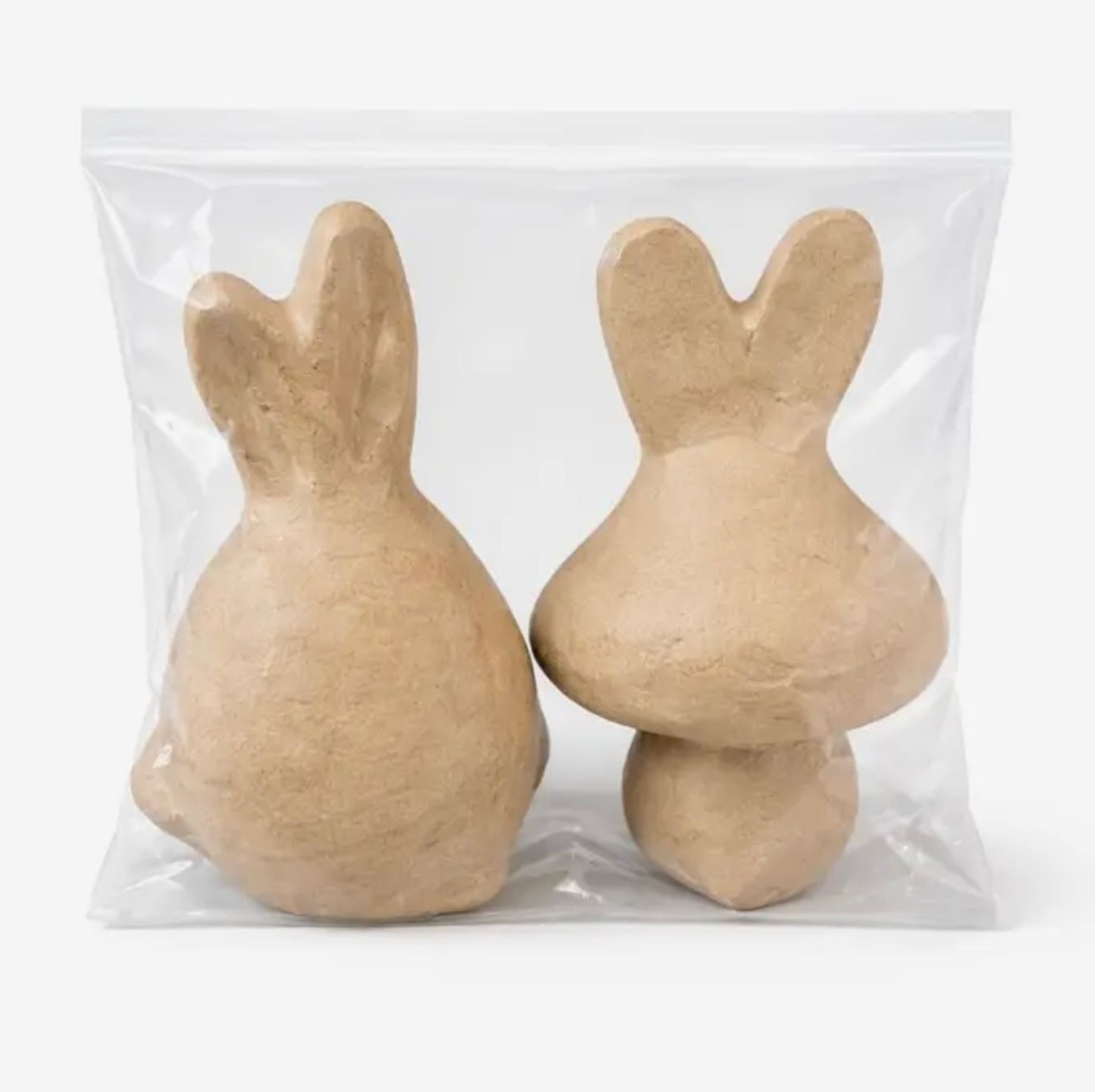 Paper Mache Puffy Bunny Rabbits