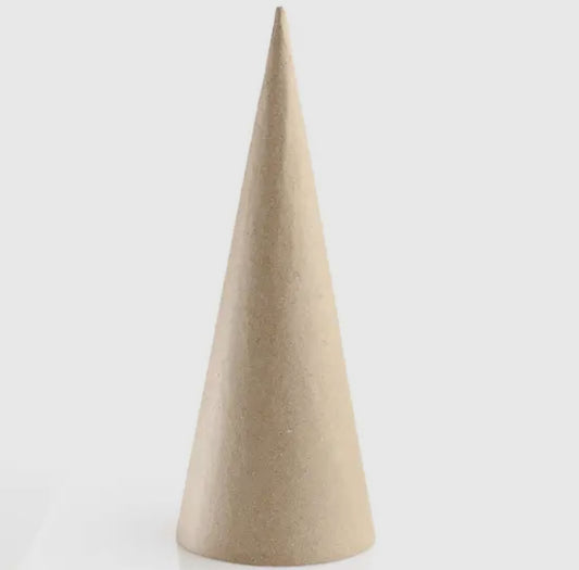 Paper Mache Cone 10.5” x 4”