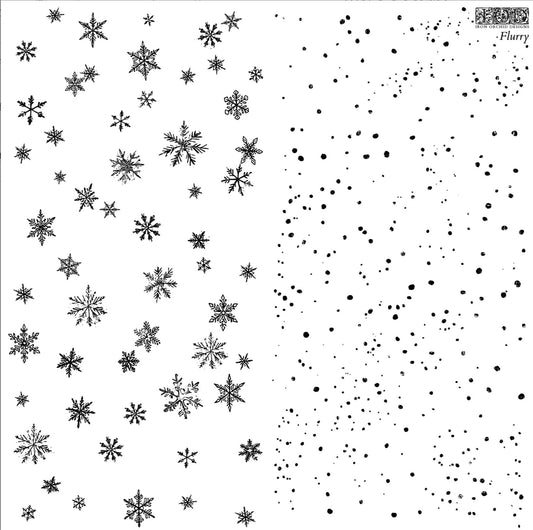 Flurry 12x12 IOD Stamp