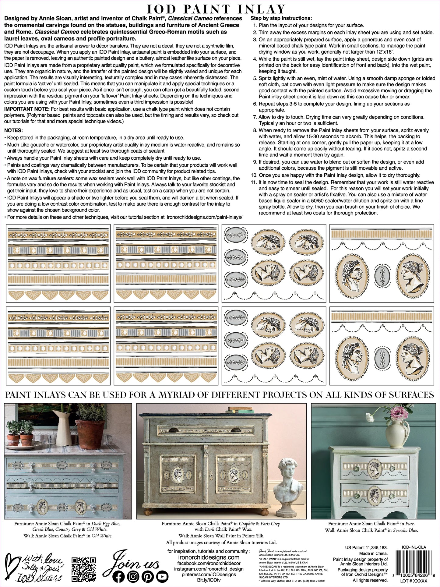 Classical Cameo IOD Paint Inlay Pad