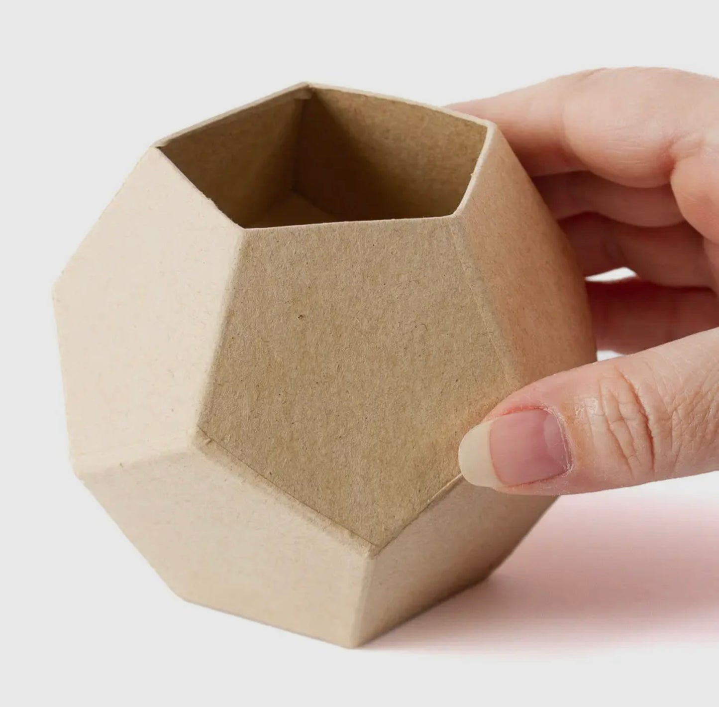 Paper Mache Geometric Vase