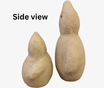 Paper Mache Halloween Ghosts (Set of 2)