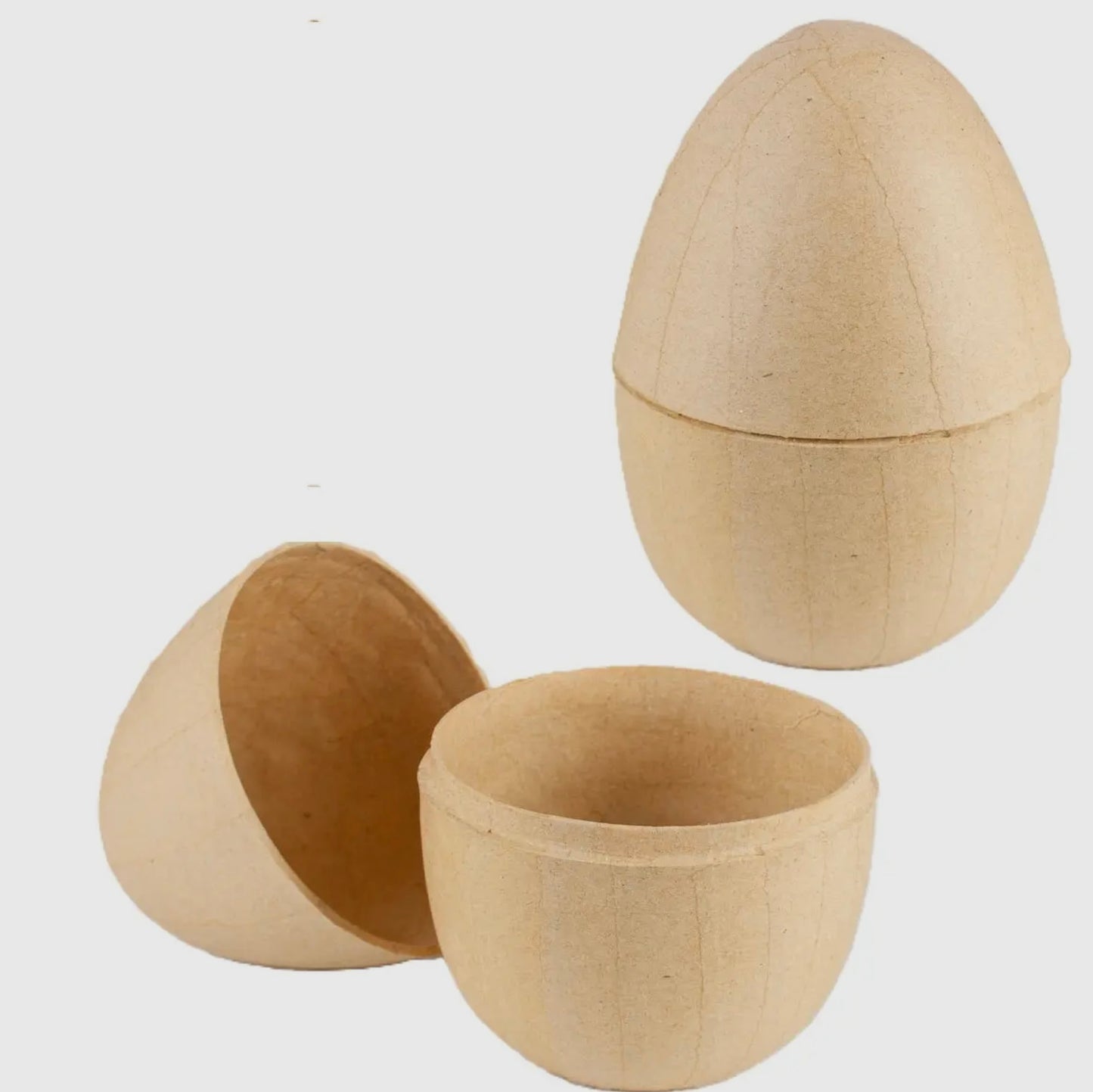 Paper Mache Fillable Egg 5”x3.5”