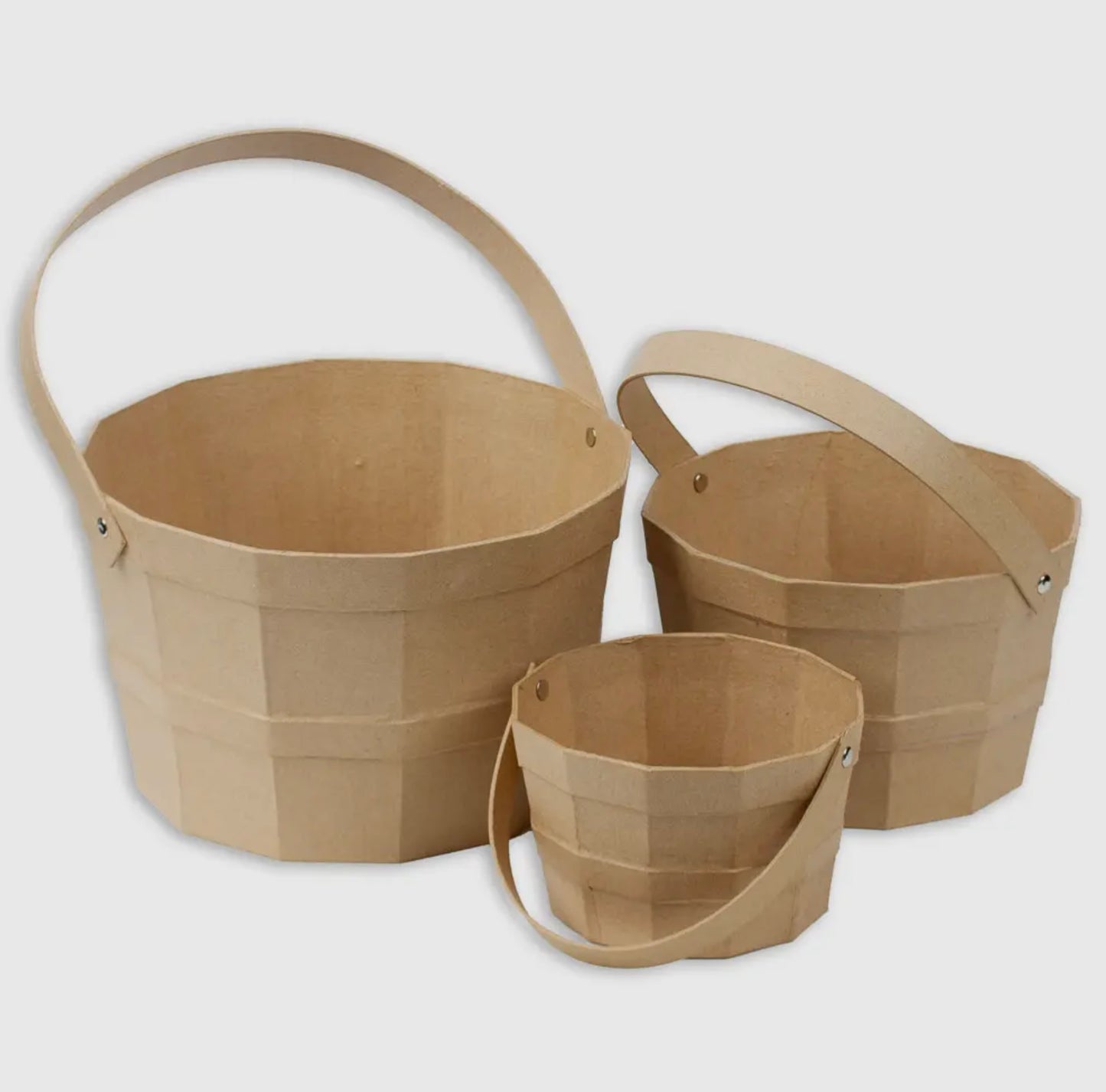 Paper Mache Set/3 Nested Baskets