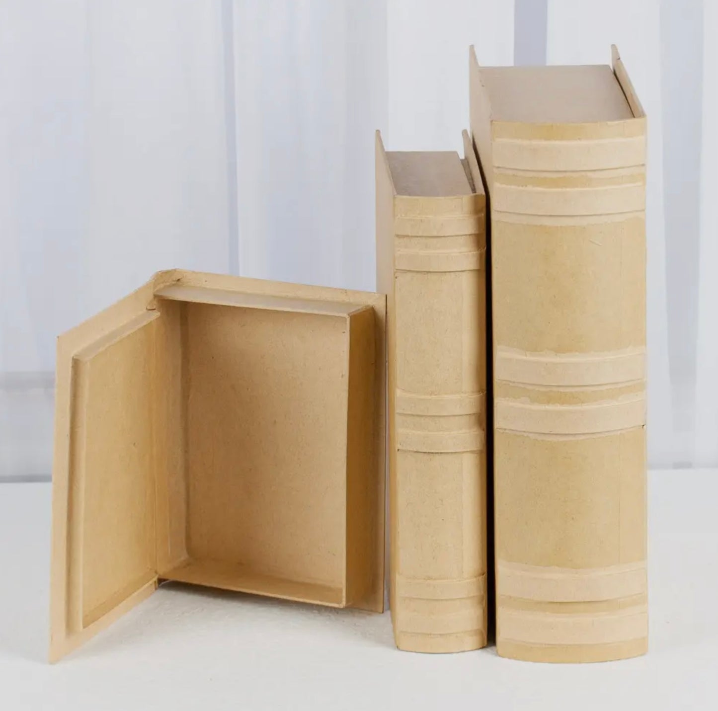 Paper Mache Set/3 Book Shape Boxes