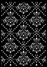 Hobbilicious Damask Tiles Stencil