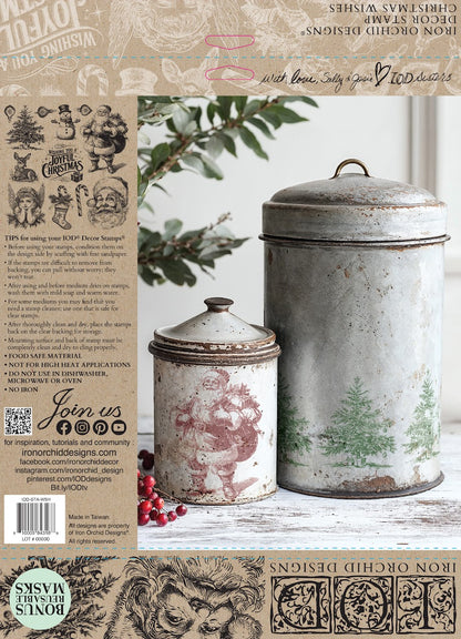 Christmas Wishes IOD Stamp
