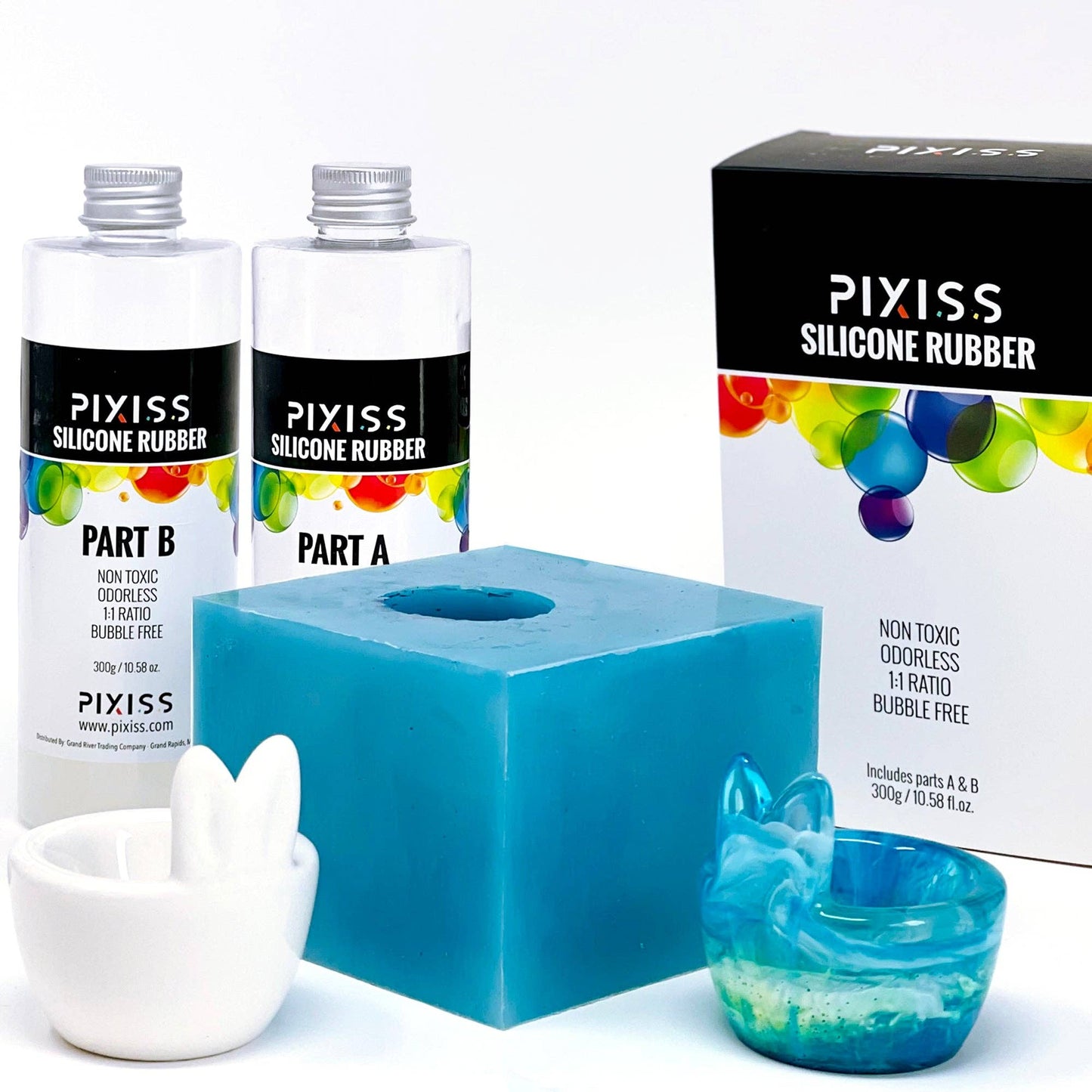 PIXISS Liquid Silicone Rubber For Mold Making - 21.16 oz. Ki