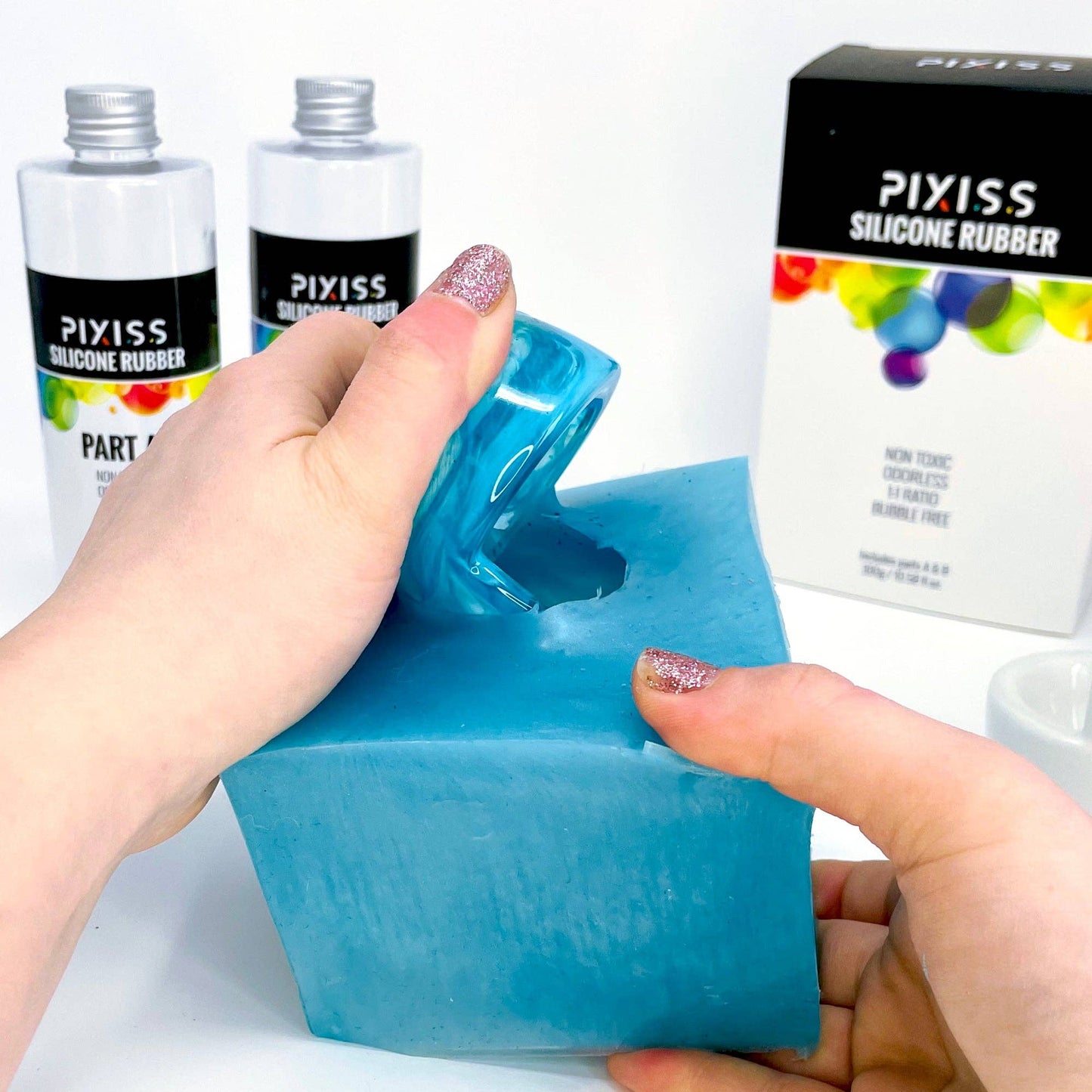 PIXISS Liquid Silicone Rubber For Mold Making - 21.16 oz. Ki