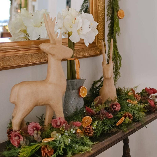 Paper Mache Large Deer (Set/2)