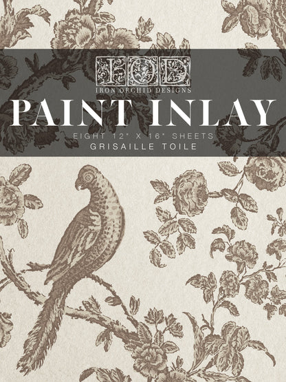 Grisaille Toile IOD Paint Inlay Pad