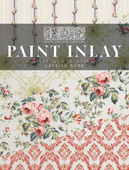 Lattice Rose IOD Paint Inlay Pad