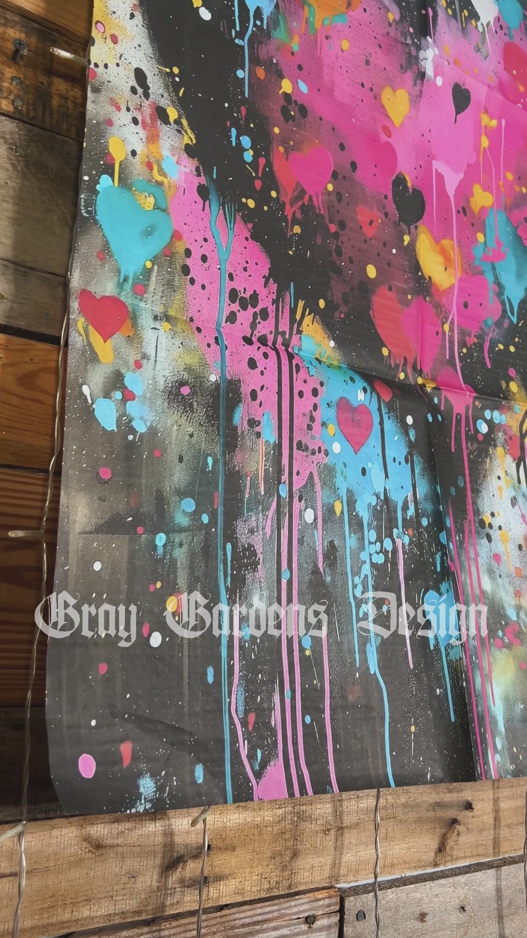 Graffiti Heart Decoupage Paper – The Workshop