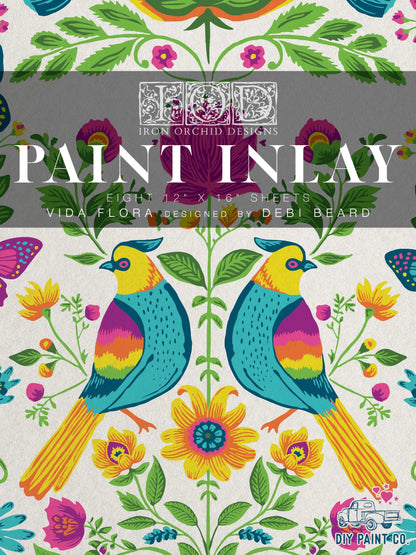 Vida Flora IOD Paint Inlay Pad